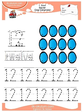 Çocuklar İçin Çizgi Çalışma Sayfaları 